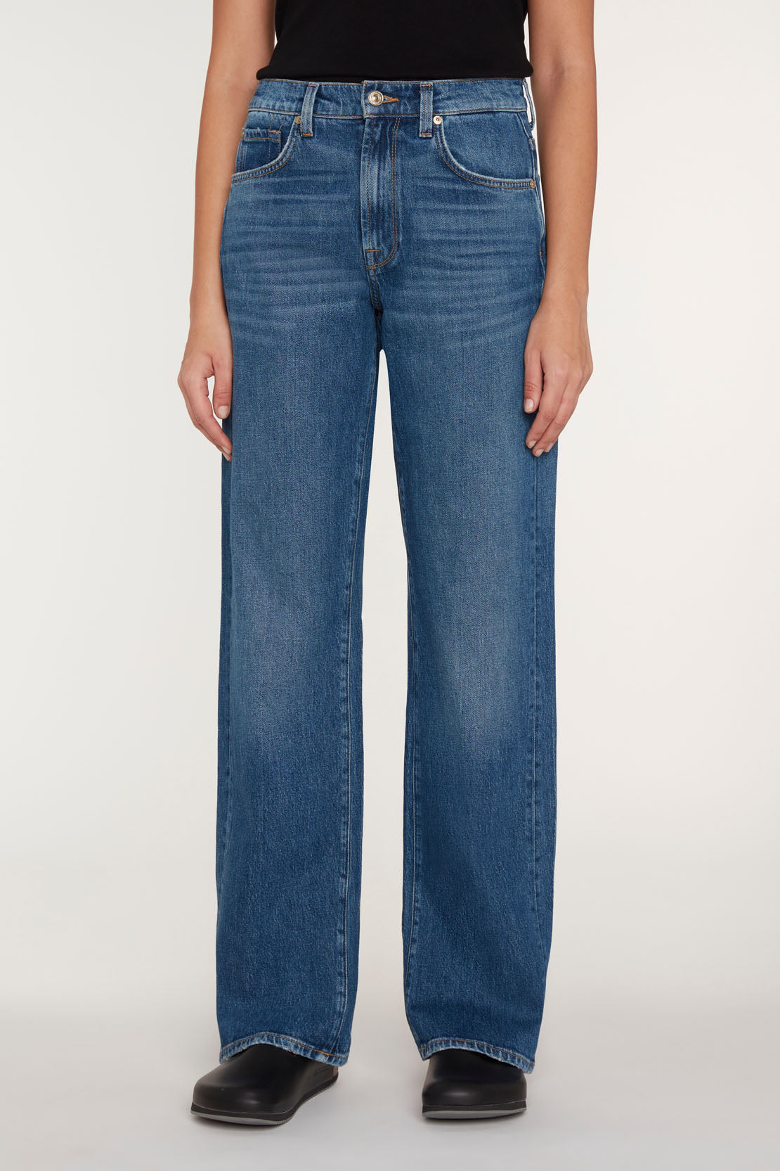 The TESS Straight Wide Leg Jeans